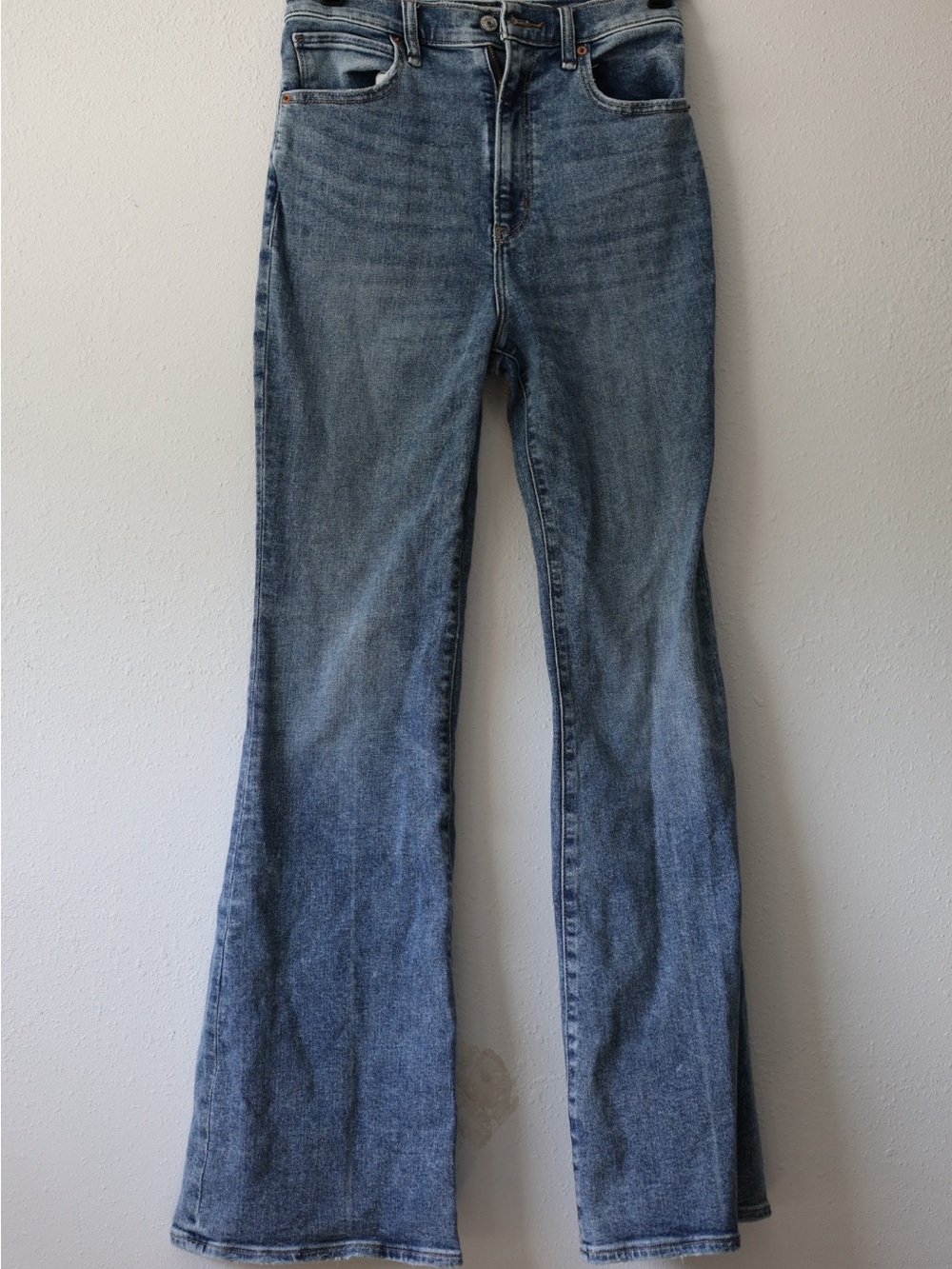 Abercrombie & Fitch Medium Wash ultra High-Rise Flare Jeans